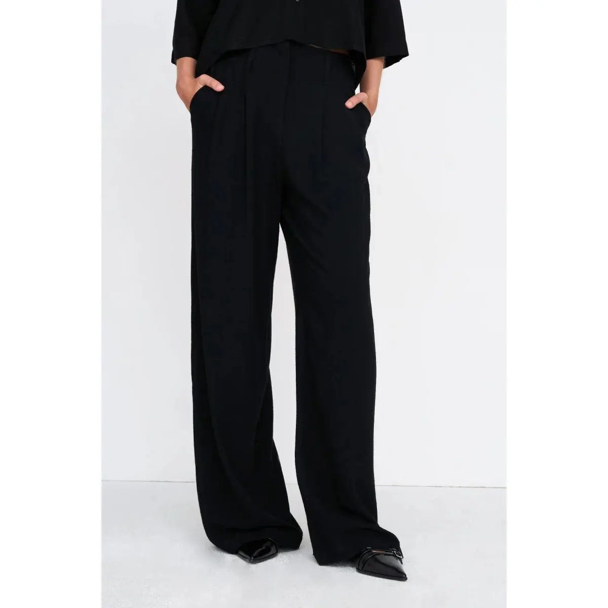 Image of Hoch geschnittene Wickelhose Damen 24 Colours