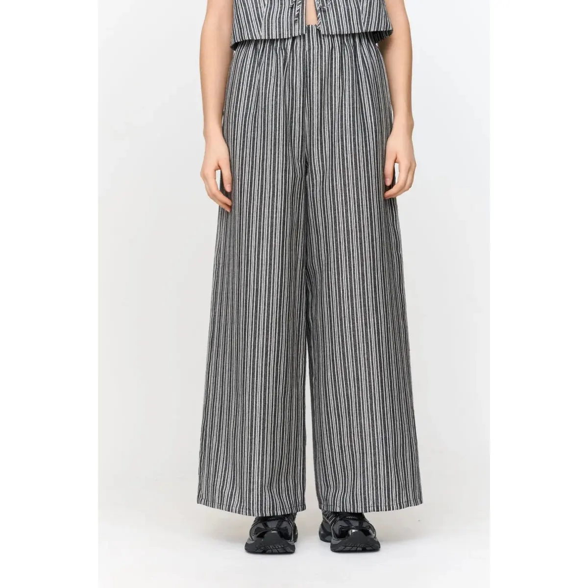 Striped Palazzo Trousers Women 24 Colours