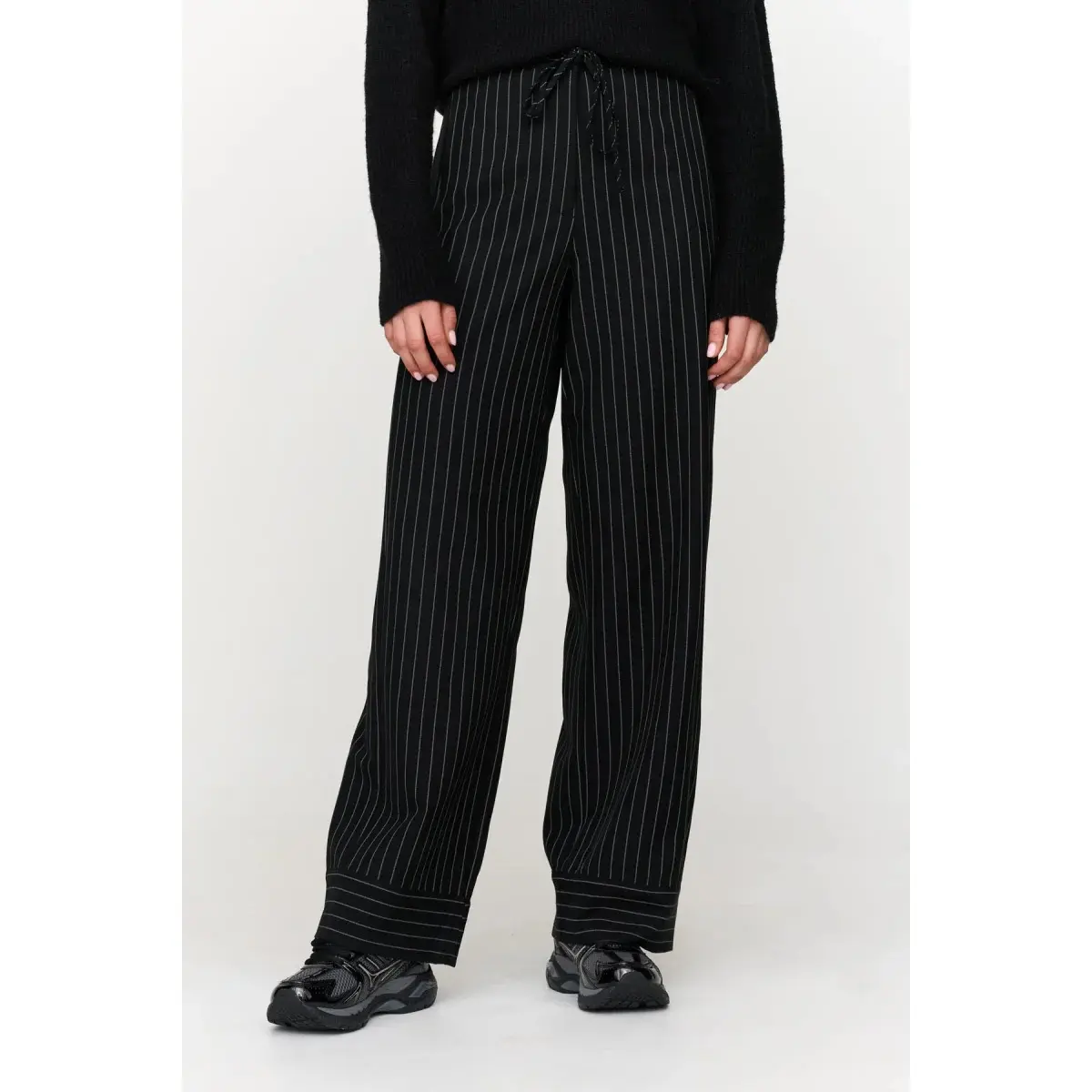 Striped Casual Trousers Women 24 Colours