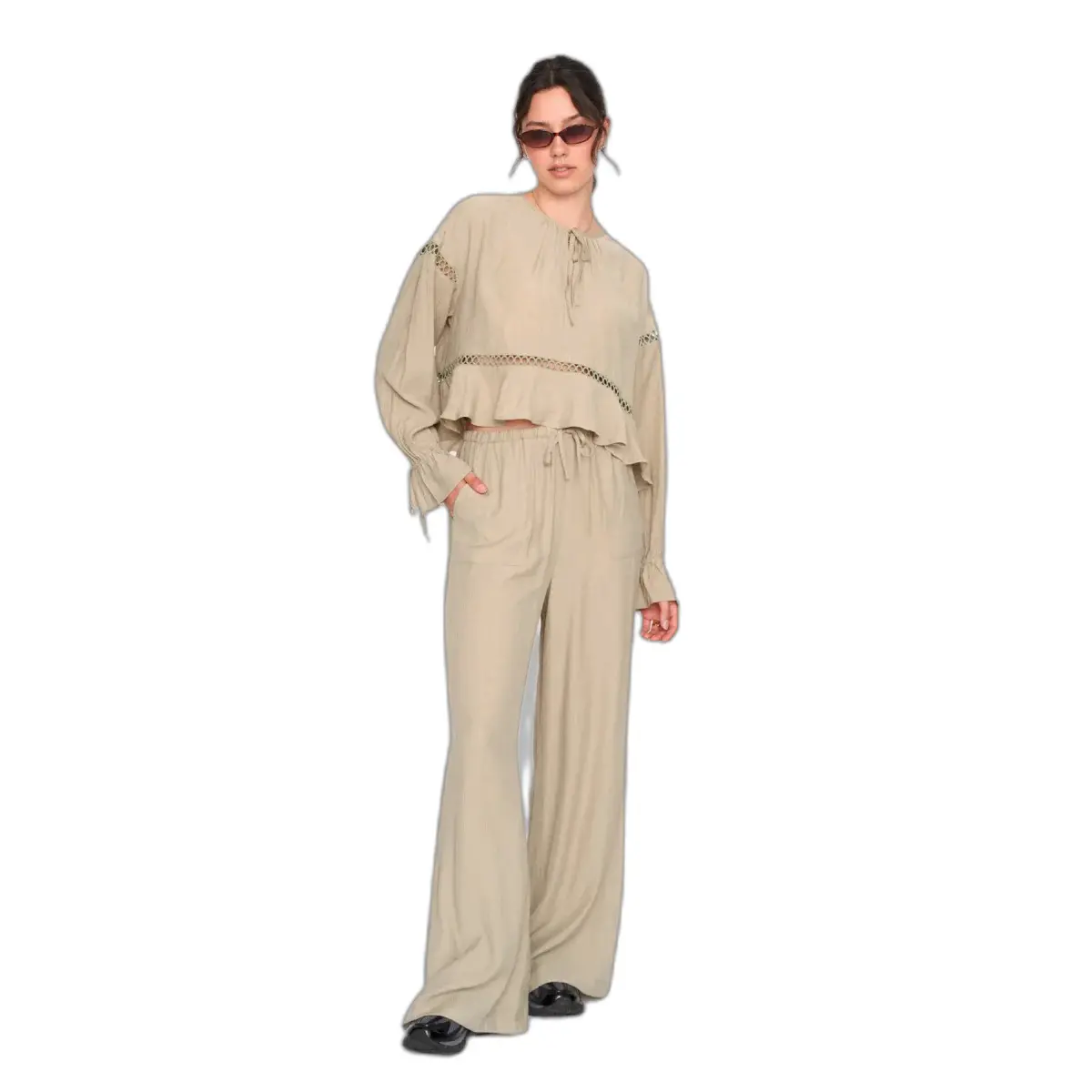 Relaxed Wide Leg Trousers Women 24 Colours