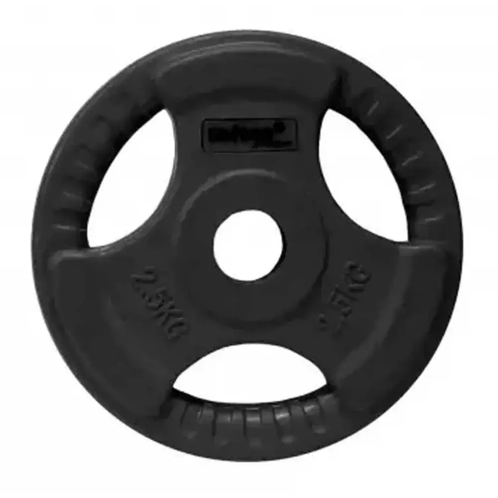 Softee Disque de musculation 5 Kg, Noir, Taille 5 Kg