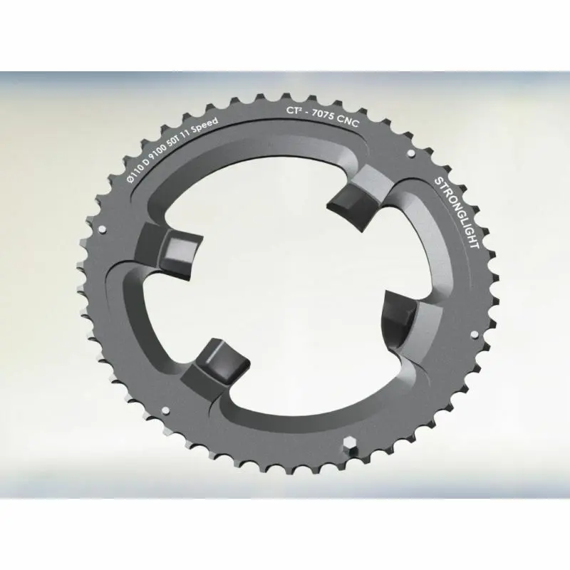 Plateau Pour Pédalier-Crankset Chainring NEUF-NOS STRONGLIGHT TYPE S 7075 42d Bcd110 9 10v Ref428pp5