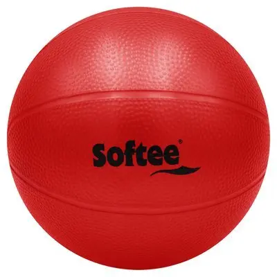 Softee Ballon médicinale en PVC eau brute , Rouge, Taille 4 kg