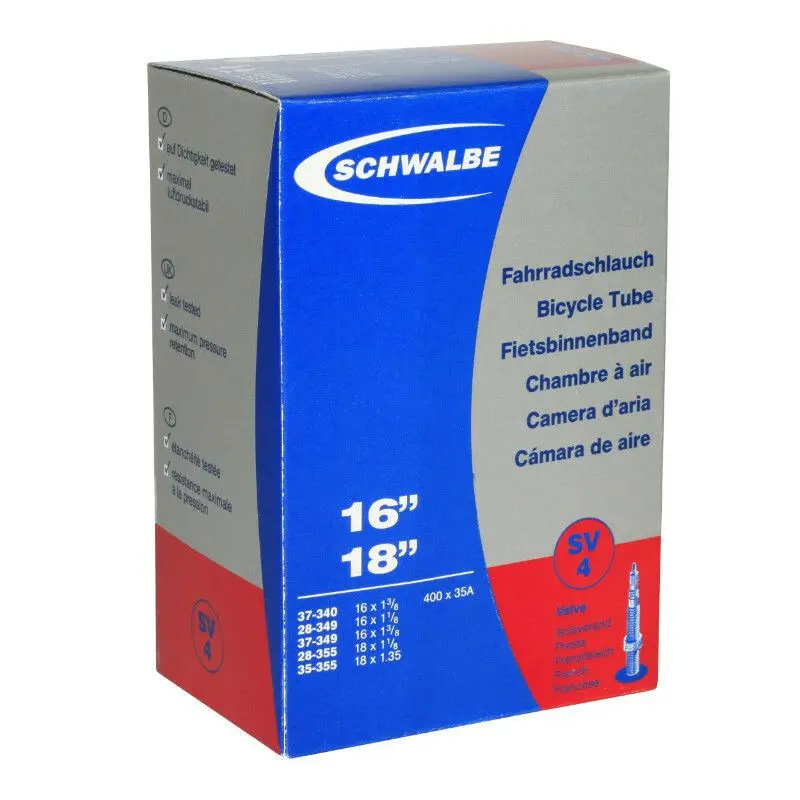 Velo Store - UK Presta valve air chamber Schwalbe 16 x 1 3/8 à 18x1.35 400a | Extra 10% off with Subscription, Postage £16.79 to UK Fedex.