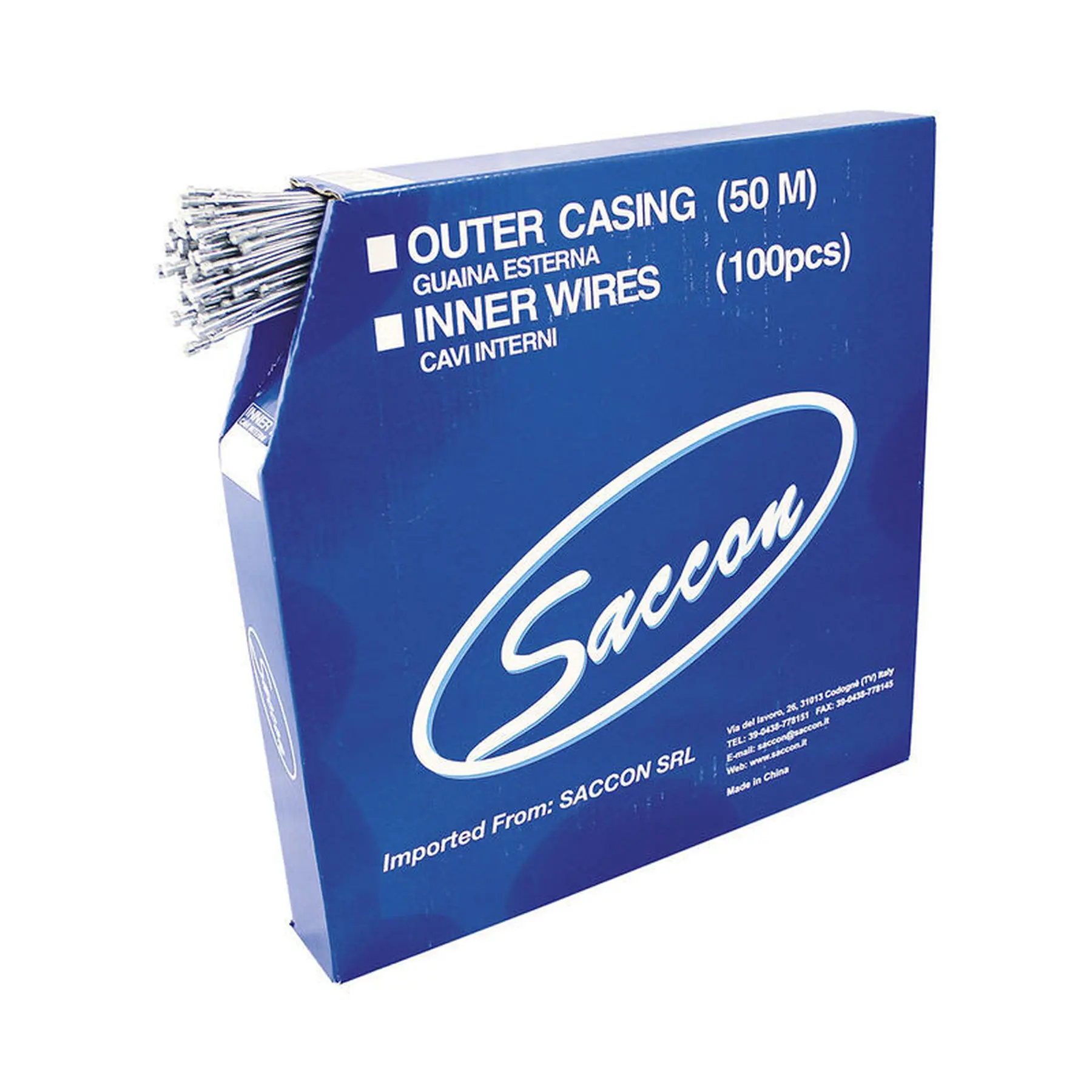 Velo Store - UK Galvanized steel pear-shaped brake cables Saccon (x100) | Extra 10% off with Subscription, Postage £16.79 to UK Fedex.