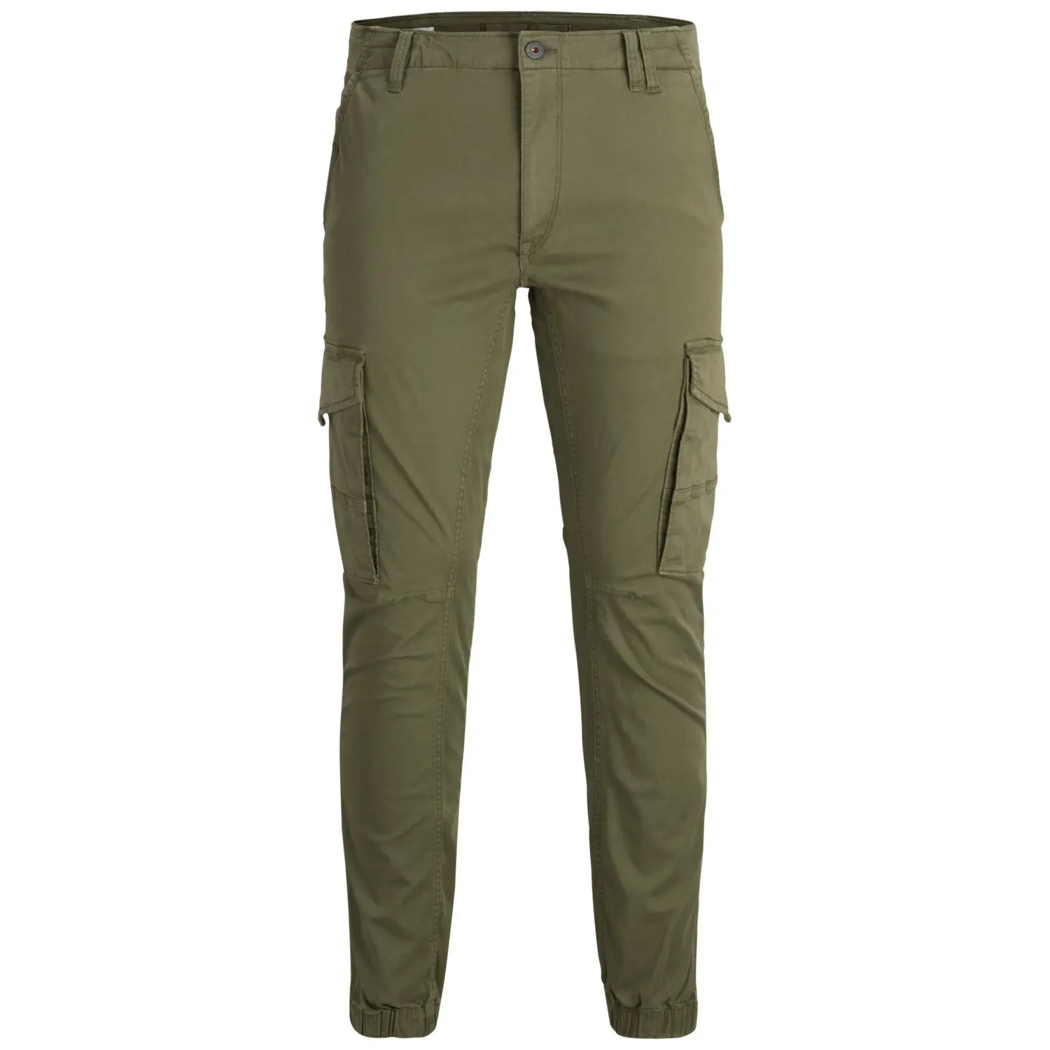 5713740706679 - JACK & JONES Cargohose JPSTPAUL JJFLAKE CARGO OLIVE NIGHT NOOS Olive Night Unifarben Grün - Gr 33 x 32