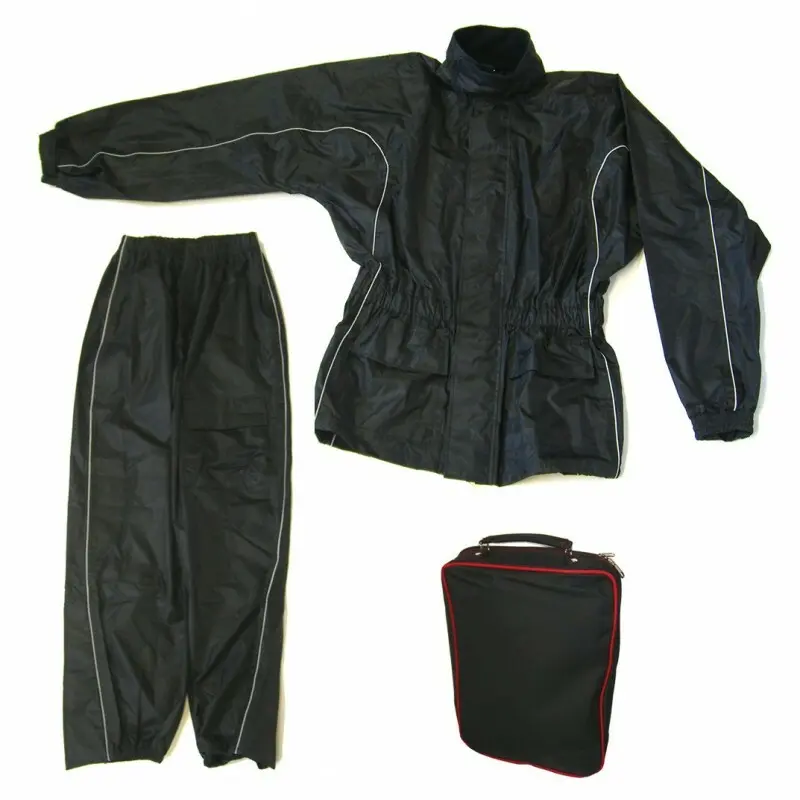 Motorrad-Regenanzug schwarz Brazoline labrador