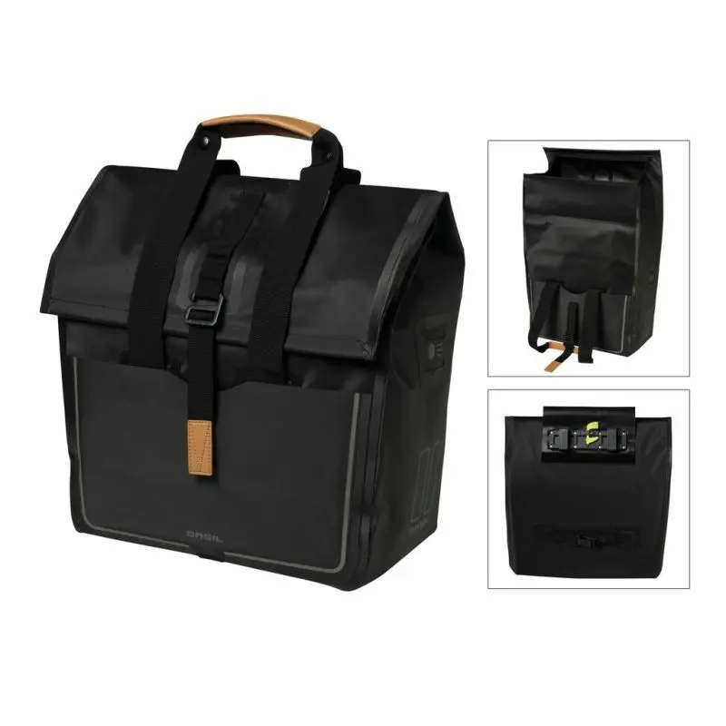 Velo Store - UK Rear waterproof bag Basil urban dry shopper 25L | Extra 10% off with Subscription, Postage £16.79 to UK Fedex.