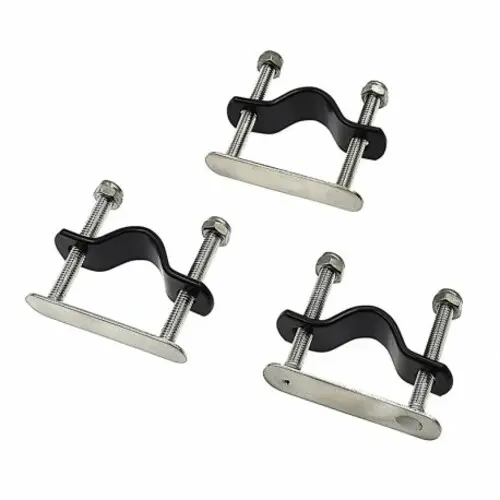 Set di 3 Fissaggi per Cesti in Vimini/Plastica Basil - Acciaio Inox