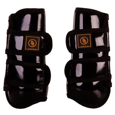 Guêtres pour cheval cuir verni BR Equitation Pro Max