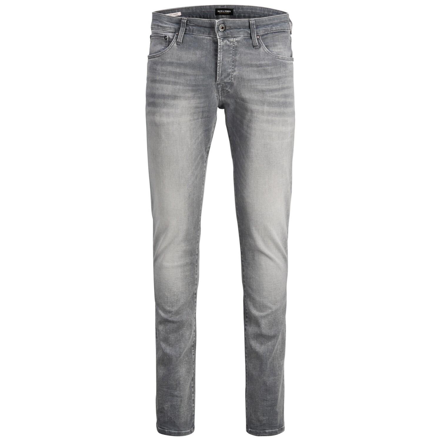 5713752402026 - Jack & Jones - Icon - Eng geschnittene Jeans aus verblasstem Denim in grauer Waschung