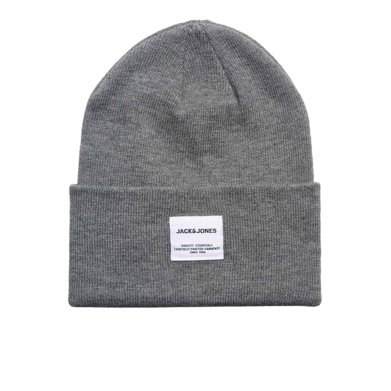 5713754047096 - Übergröße  Jack & Jones Modische Strickmütze in Grau