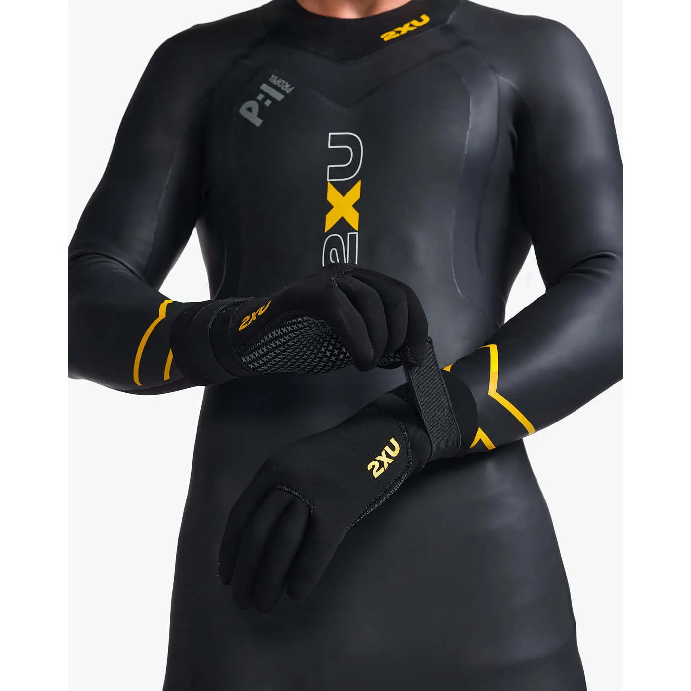 2Xu Unisex Noir Neoprene Swimming Gloves Propel