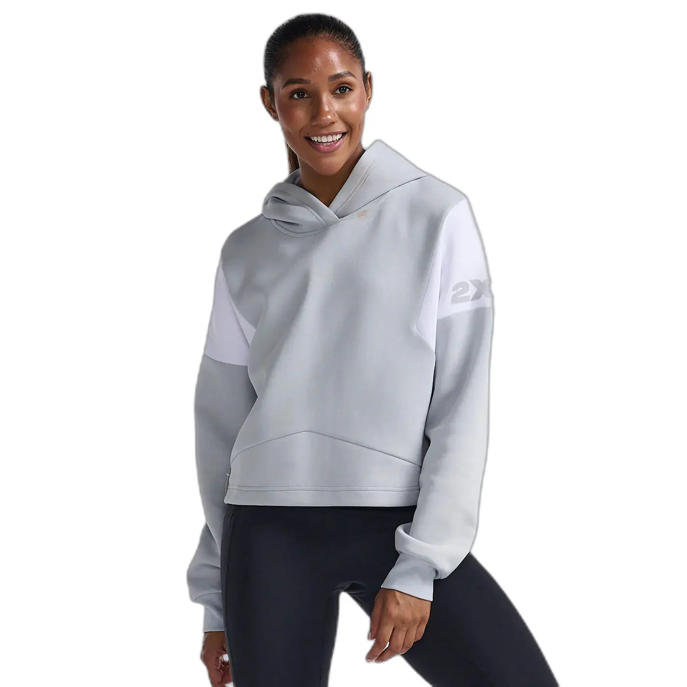 Hoodie Damen 2XU Form Spliced Crop