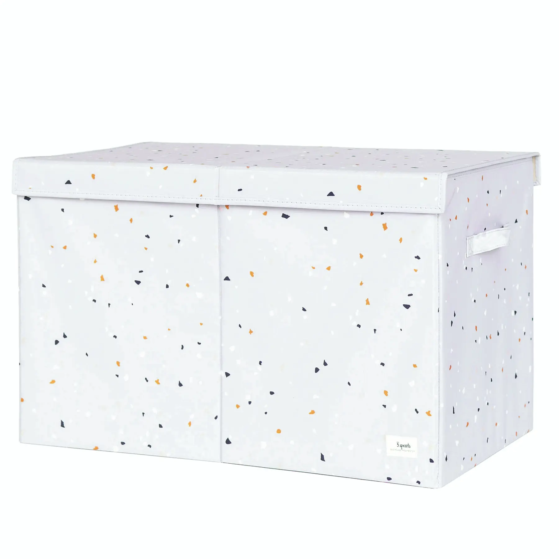 0812895002294 - 3 Sprouts - Storage box with lid Terrazzo Light Grey
