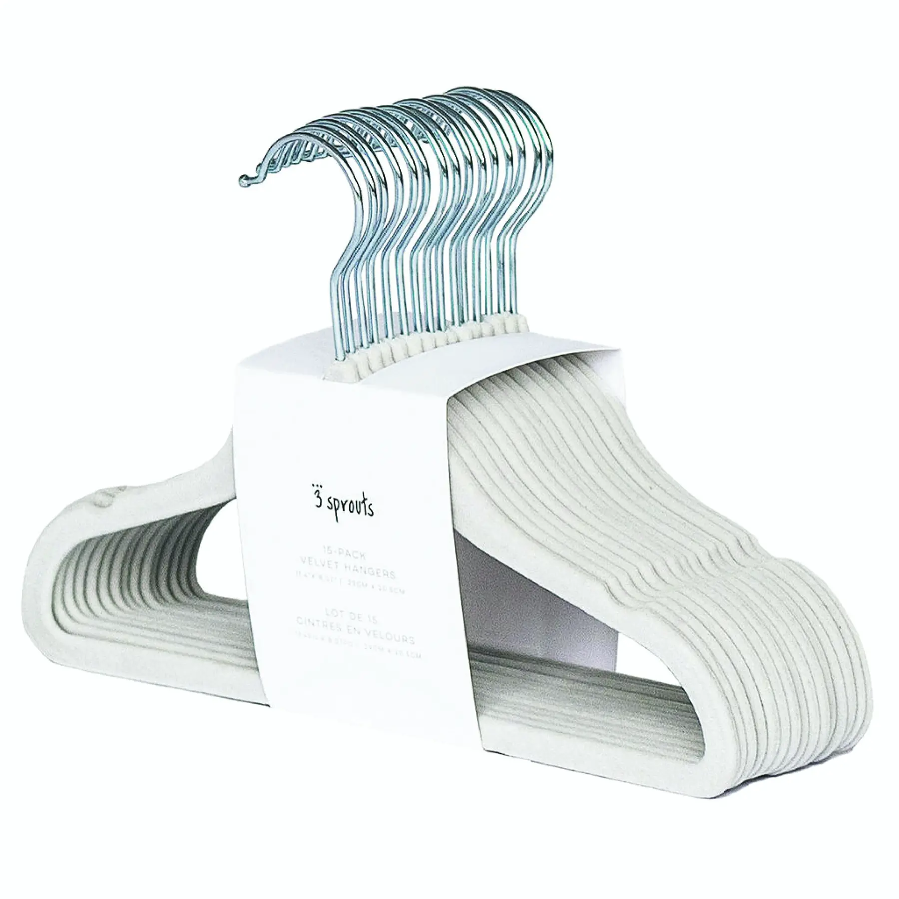 Cintre velours 3 Sprouts (x15)