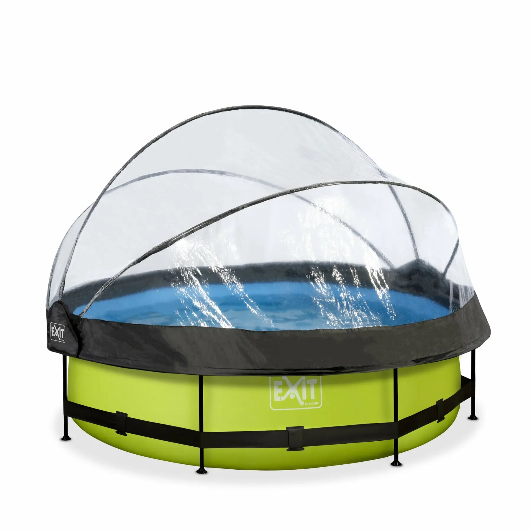 Meilleurs prix pour Piscine avec pompe filtrante et dôme enfant Exit Toys Lime 300 x 76 cm