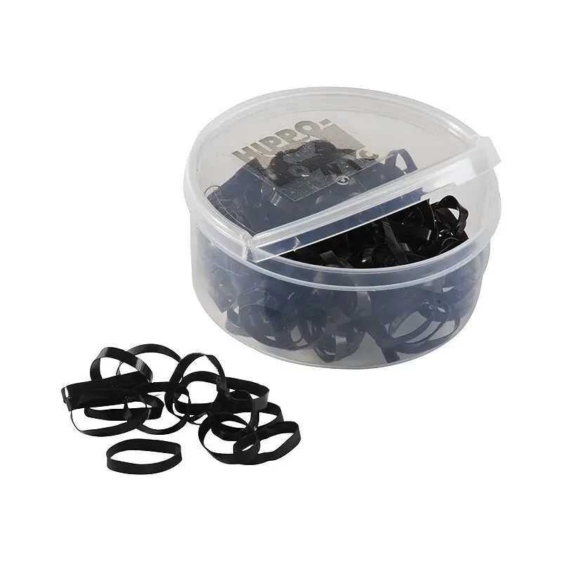 HIPPOTONIC Hippo-Tonic 306777 Silicone Rubans &eacute;lastiques Mixte, Noir