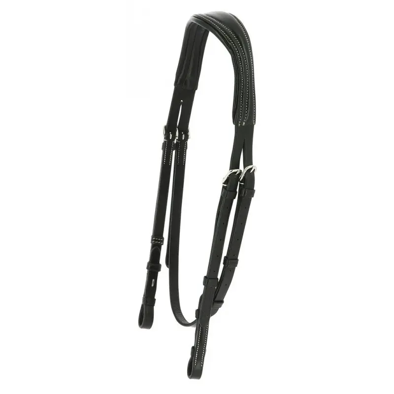 Comparer les prix de Têtière équitation pour cheval pur-sang Eric Thomas Pro Soft