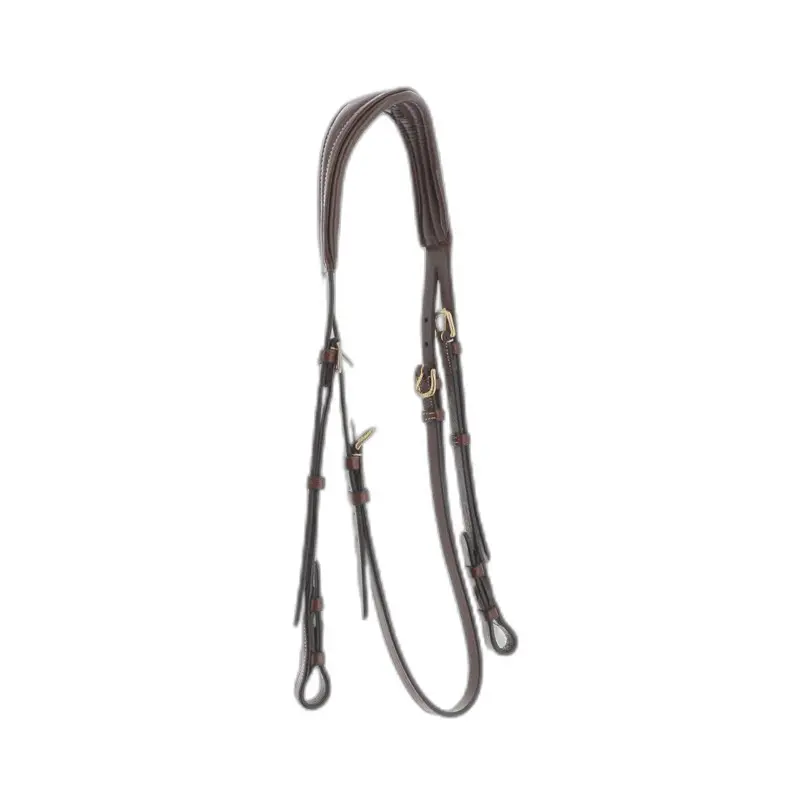 Têtière équitation pour cheval pur-sang Eric Thomas Pro Soft