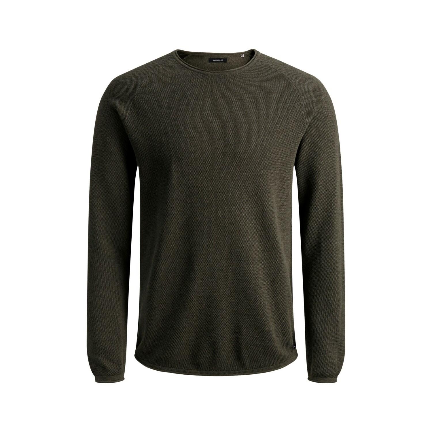 5714487468424 - Jack & Jones Essentials - Pullover mit Raglanärmeln in Khaki-Grün