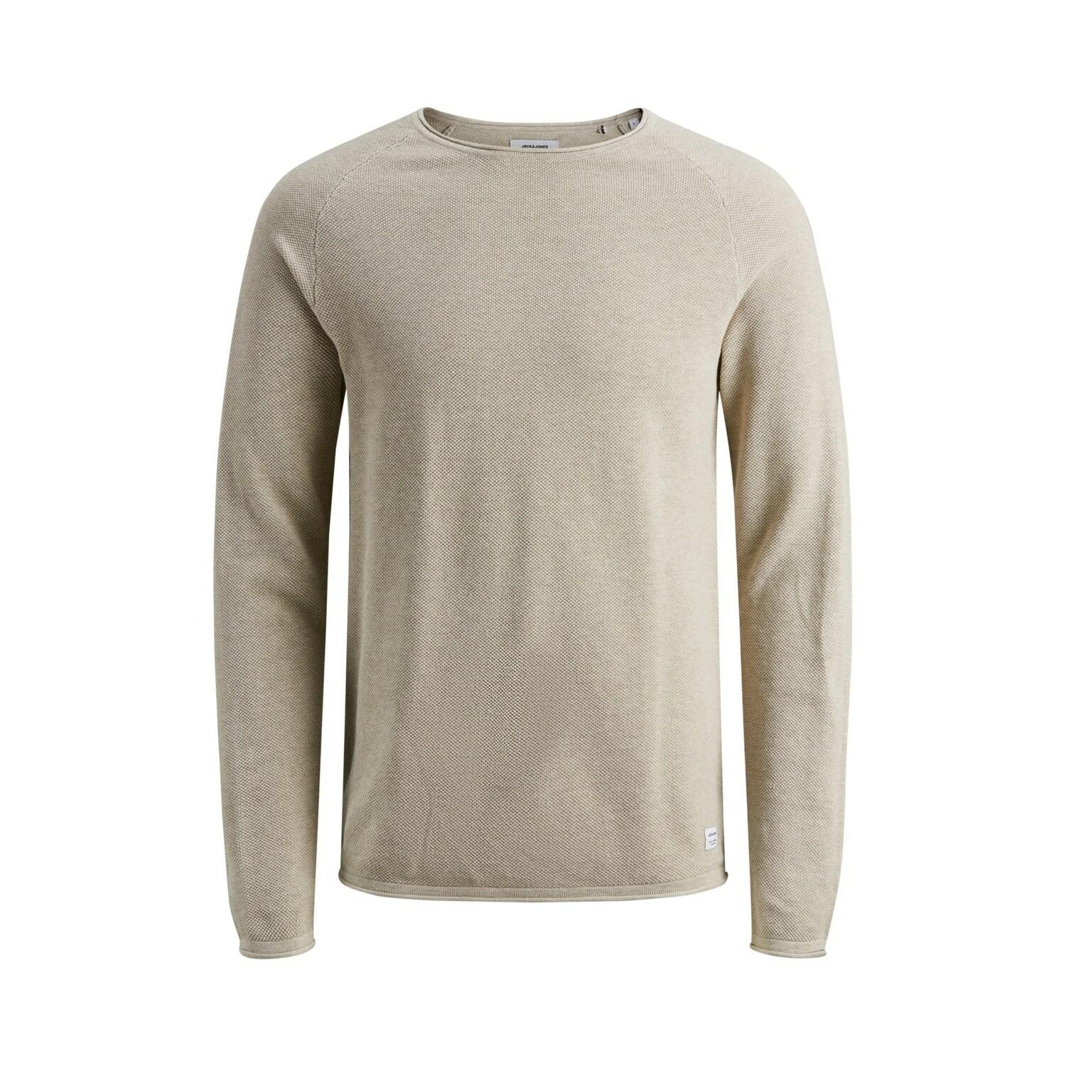 5714487468059 - Jack & Jones - Essentials - Strickpullover mit Raglanärmeln und Rundhalsausschnitt-Neutral