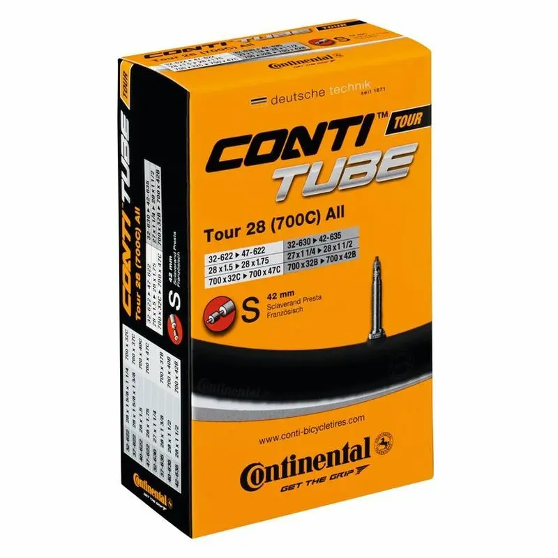 Velo Store - UK Inner tube Continental Tour 28x1 1/4-1,75 | Extra 10% off with Subscription, Postage £16.79 to UK Fedex.