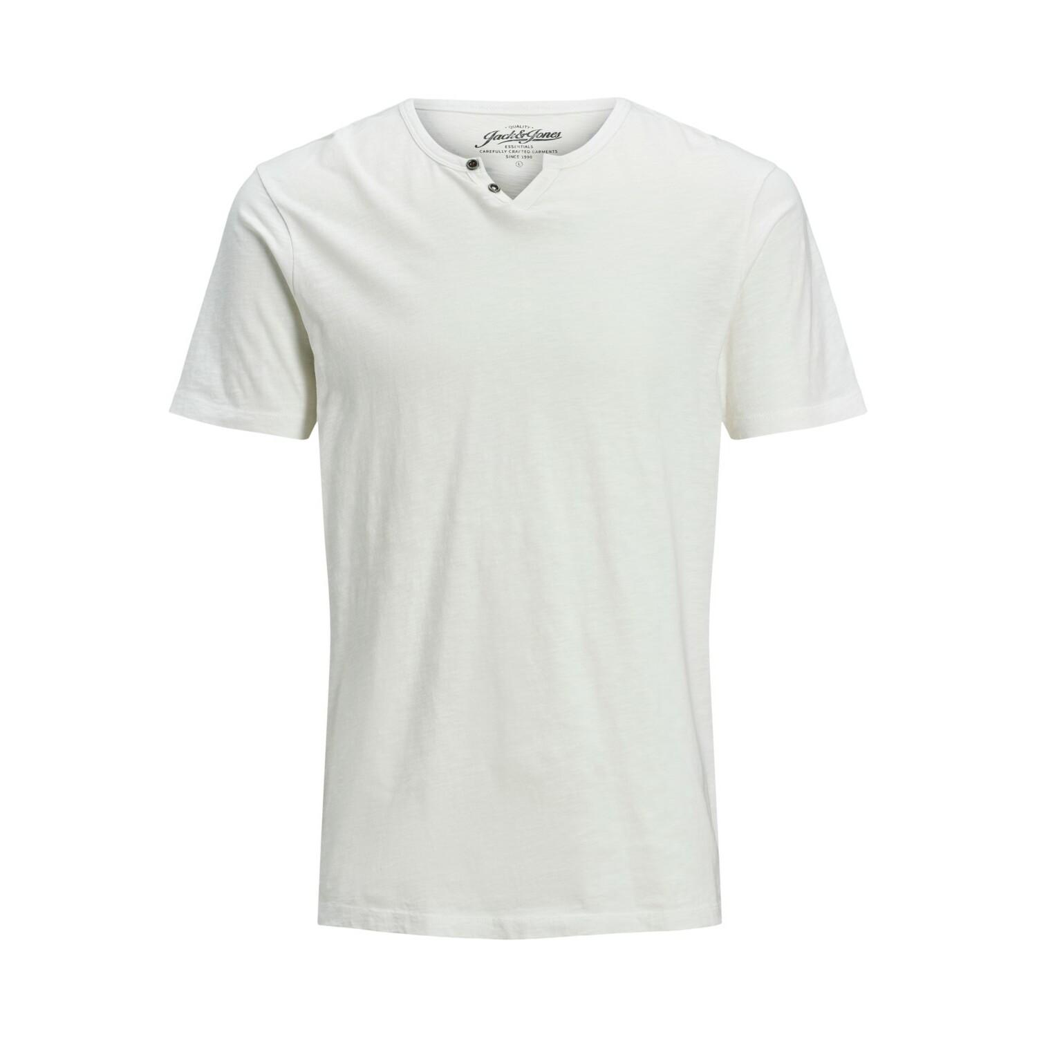 5714499881280 - Jack & Jones JJESPLIT NECK TEE SS NOOS T-Shirt weiß