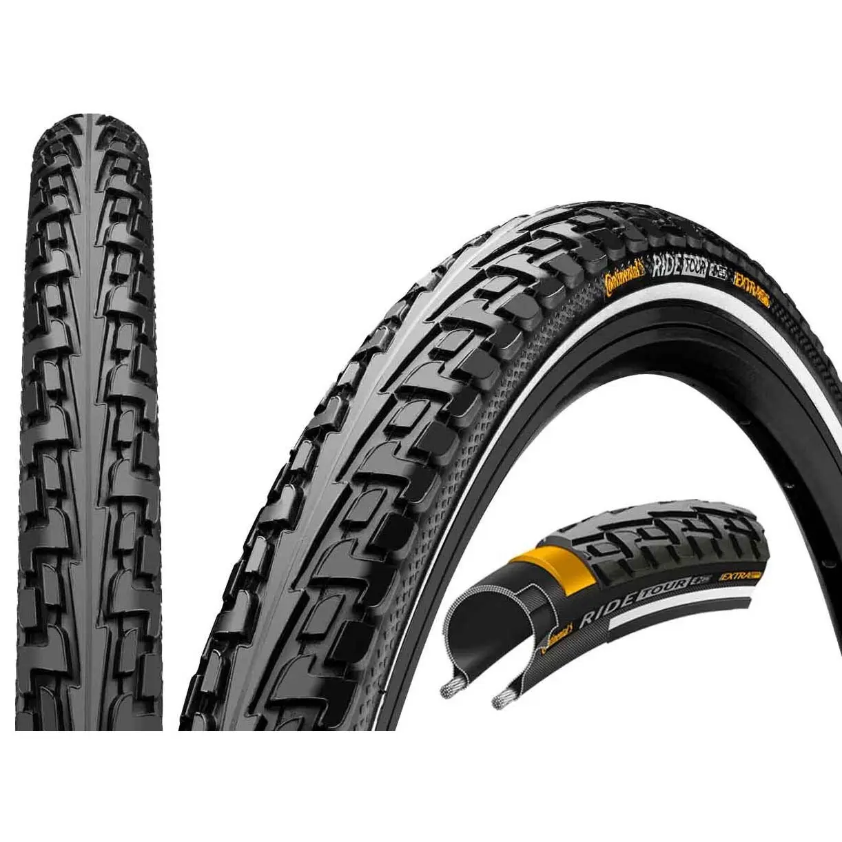 Velo Store - UK Rigid reflective tire Continental Ride Tour 28-622 | Extra 10% off with Subscription, Postage £16.79 to UK Fedex.