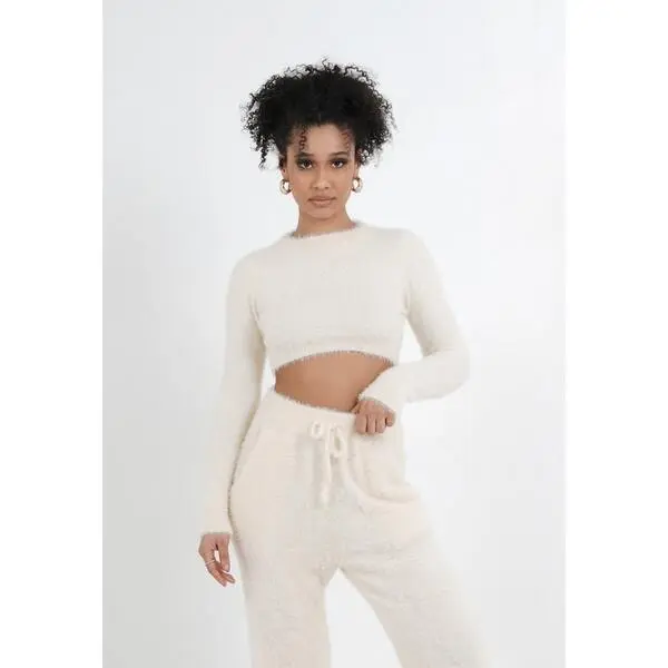 3614320445327 - Langärmeliges Damen-Crop-Top Eyelash
