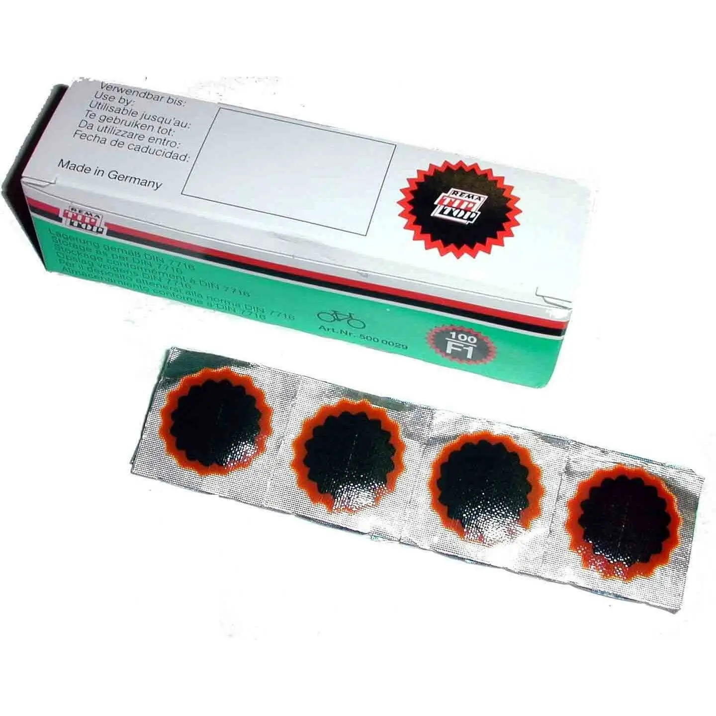 Velo Store - UK Box of 100 patches Rema TipTop Red F1 | Extra 10% off with Subscription, Postage £16.79 to UK Fedex.