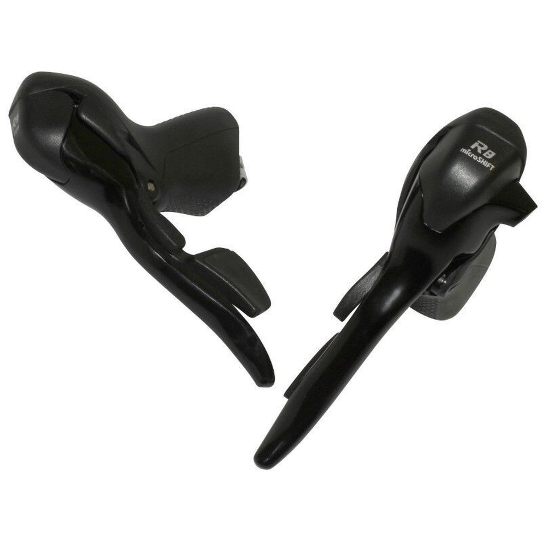 Velo Store - UK Pair of shimano compatible triple aluminum road shifters Microshift | Extra 10% off with Subscription, Postage £16.79 to UK Fedex.
