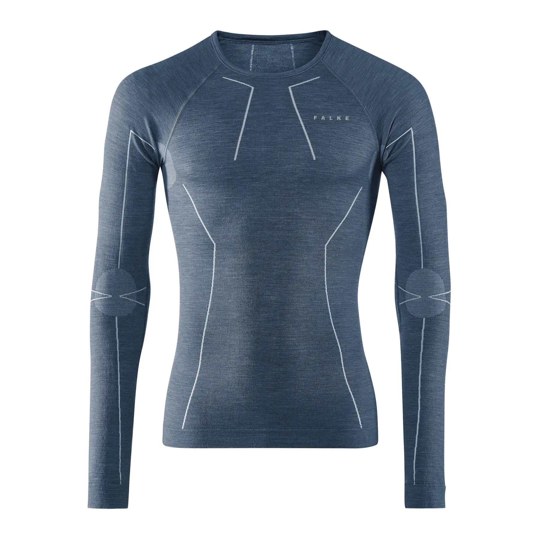 4043874509756 - Wool Tec Warm Langarmshirt Herren Funktionsunterhemd (Blau S ) Langarmunterhemden