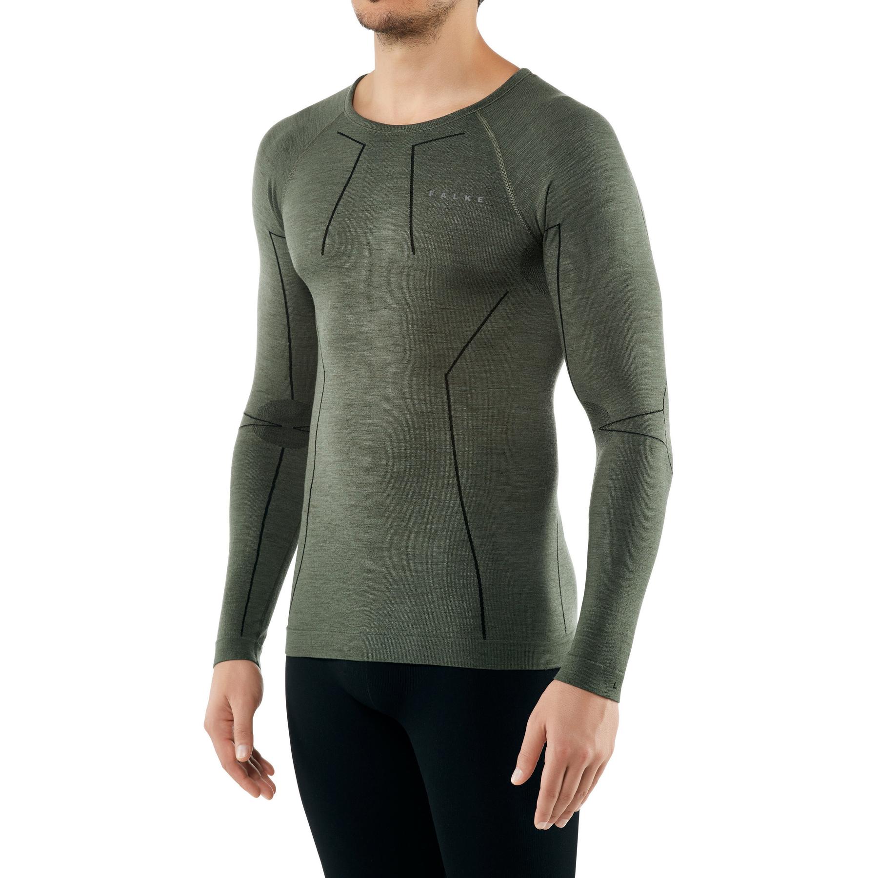 4043874312707 - Wool-Tech Warm LS Shirt Regular Fit M Herren (Oliv S ) Skibekleidung