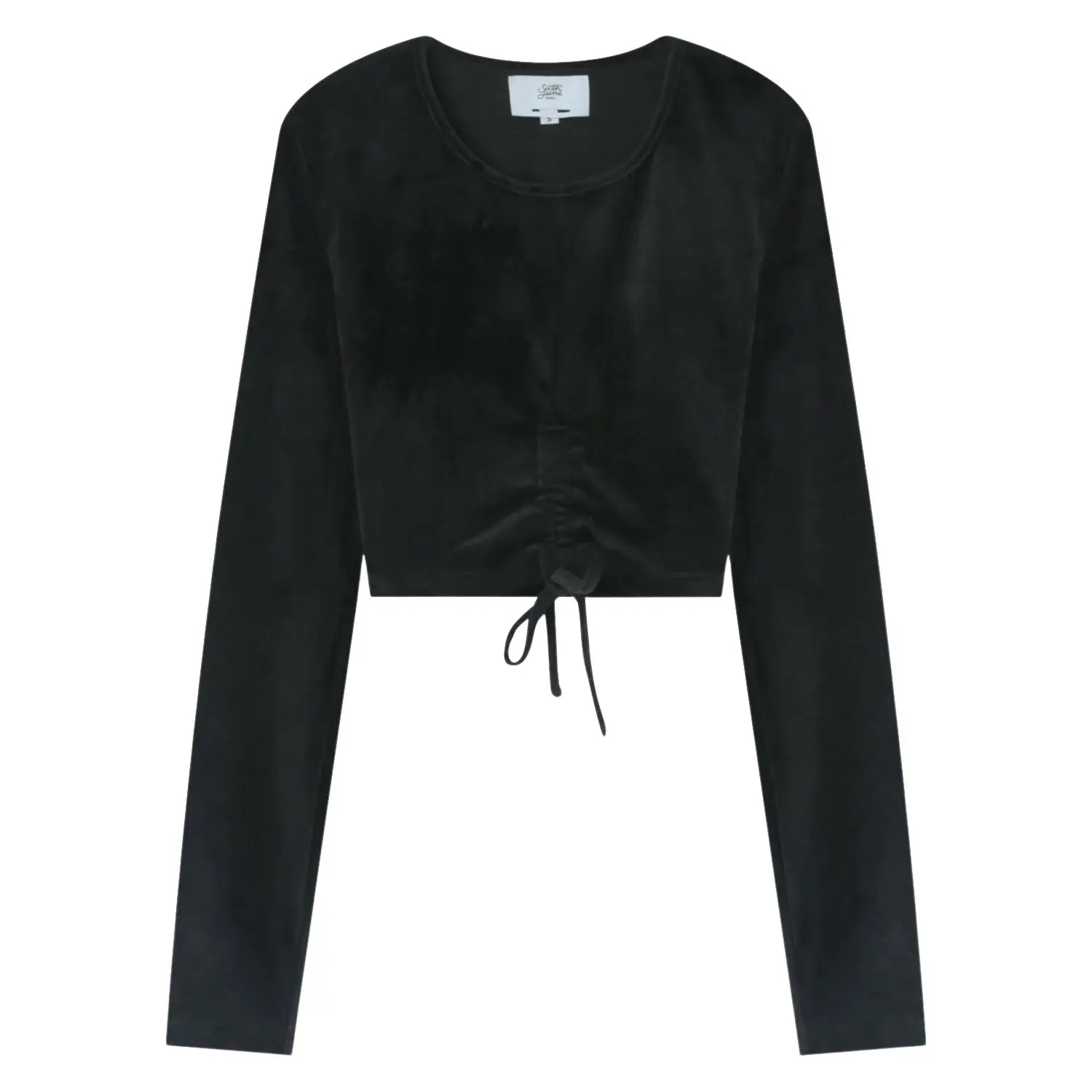 3614320627280 - Crop Top T-Shirt Damen Cordon Details