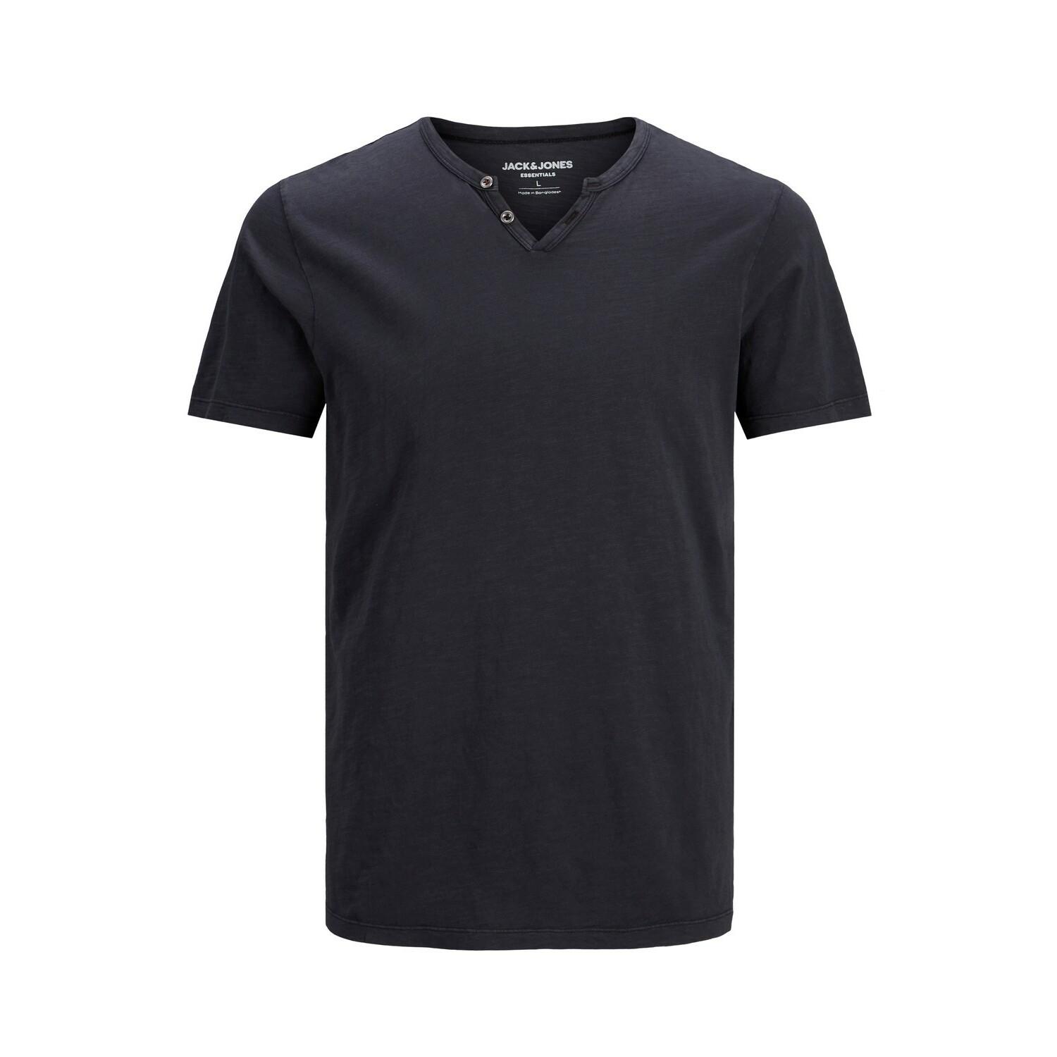 5714924652737 - Jack & Jones Shirt Henley Shirt T-Shirt JJESPLIT NECK TEE