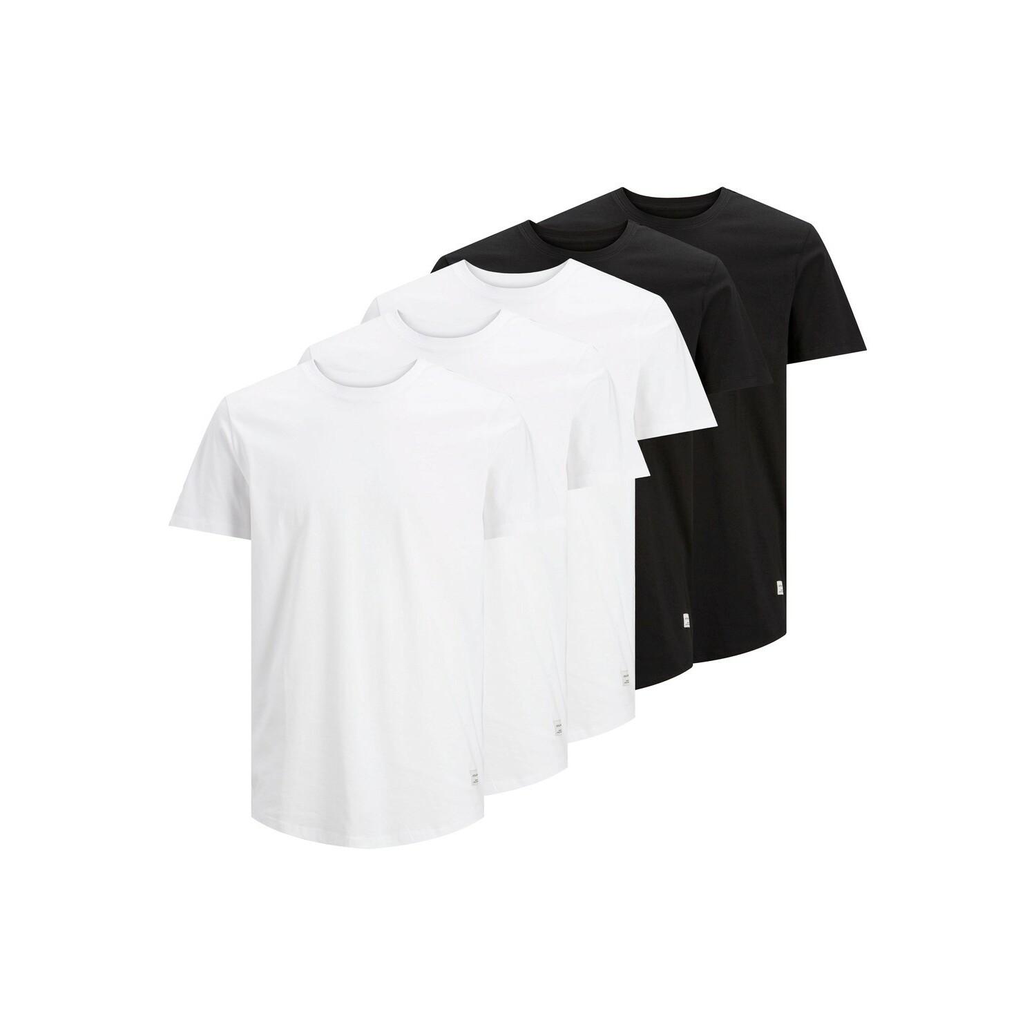 5714921878543 - Jack & Jones Herren Rundhals T-Shirt JJENOA Regular Fit 5er Pack 5714921878543 - Jack & Jones Herren Rundhals T-Shirt JJENOA Regular Fit 5er Pack
