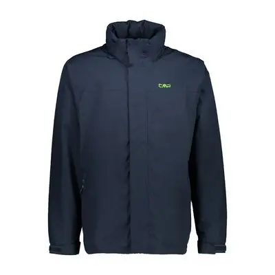 Cmp Men's Bleu Waterproof Hooded Jacket Snaps