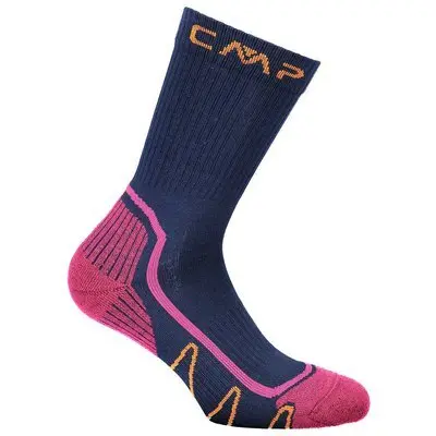 Cmp Unisex Kids Bleu Mid Hiking Socks For Children Poly