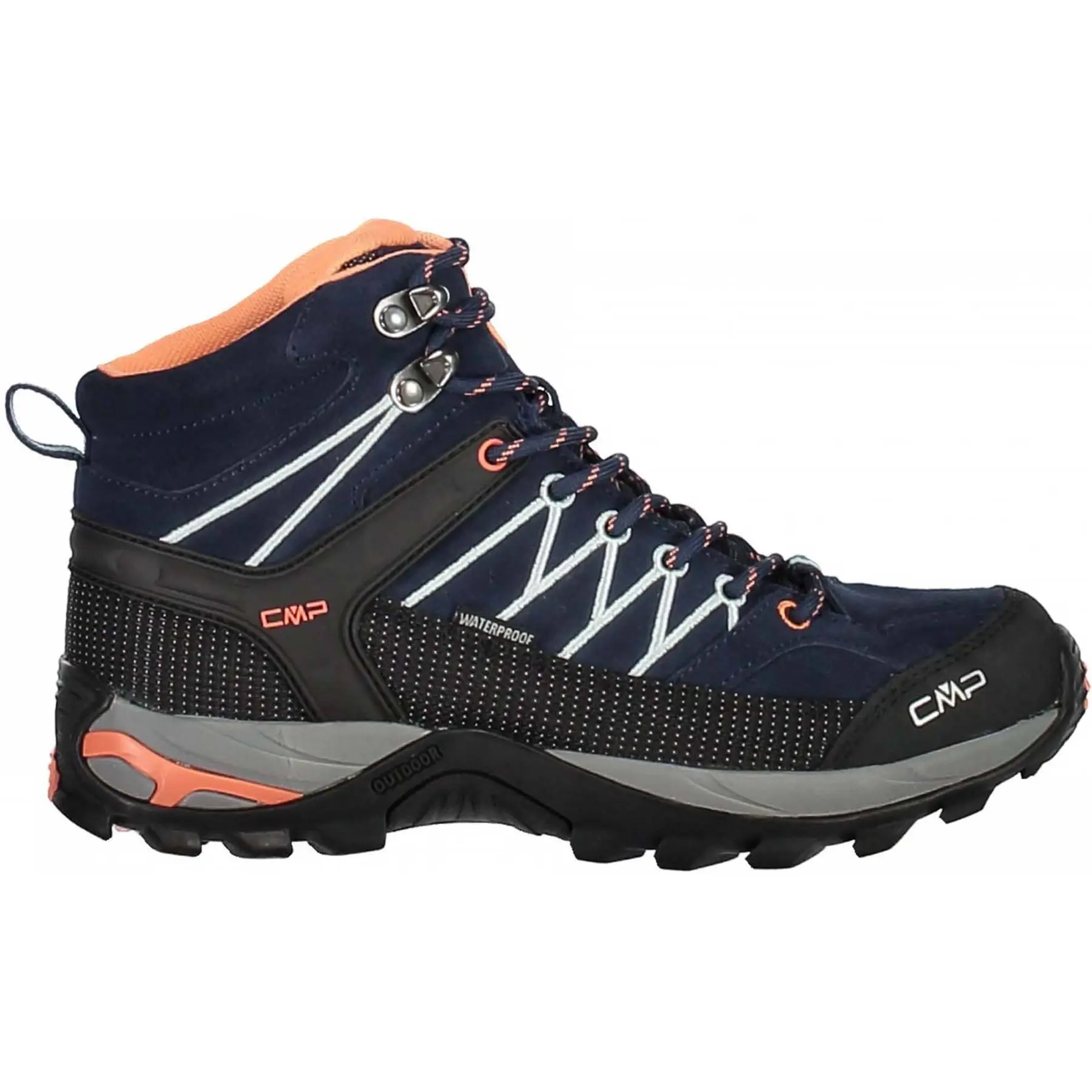 Cmp Women's Bleu Hiking Trainers Rigel Waterproof