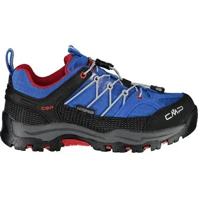 Cmp Boys Bleu Low Hiking Trainers Rigel Waterproof