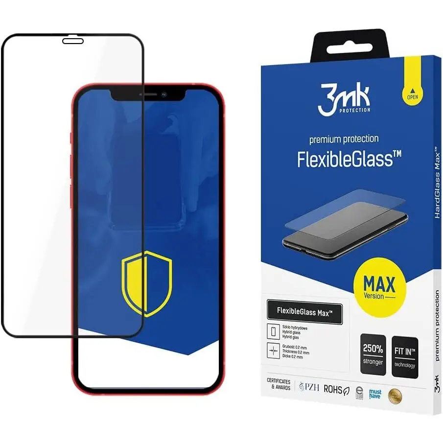 Verstärktes gehärtetes Glas 3MK Apple iPhone 7 Plus BL - HardGlass Max™