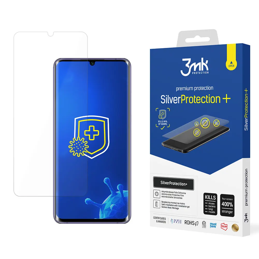 Antimikrobieller Schutzfilm 3MK Xiaomi Mi Note 10 Lite SilverProtection+