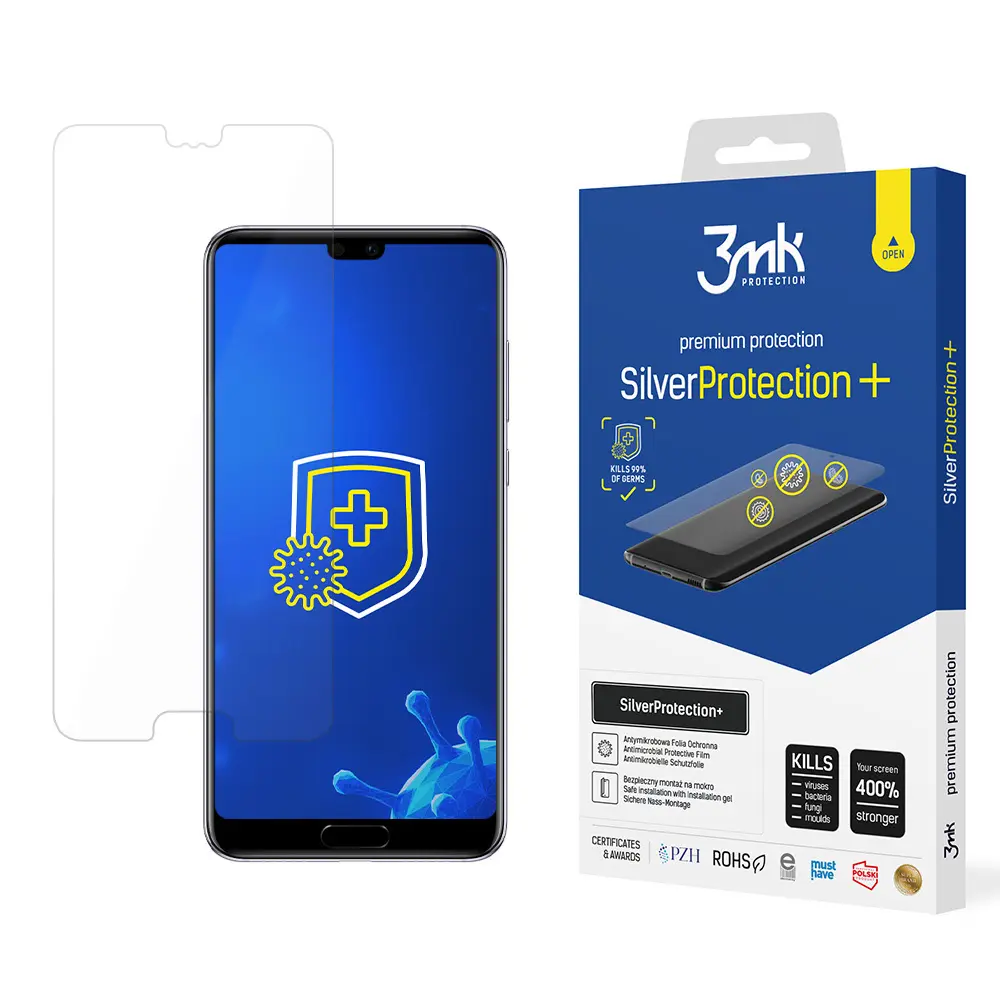 Antimikrobieller Schutzfilm 3MK Huawei P20 SilverProtection+