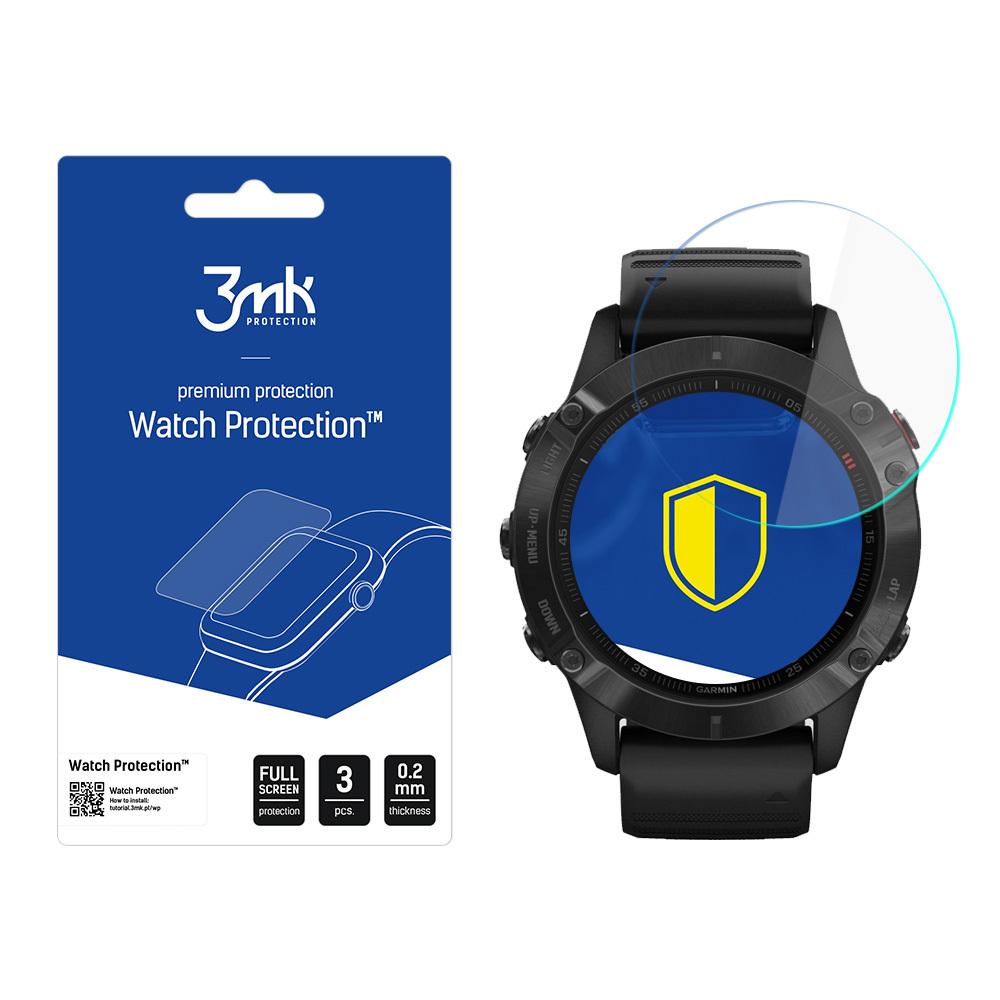 5903108340908 - 3er-Set Schutzhüllen für Uhrenbildschirm Garmin Fenix 6 Pro
