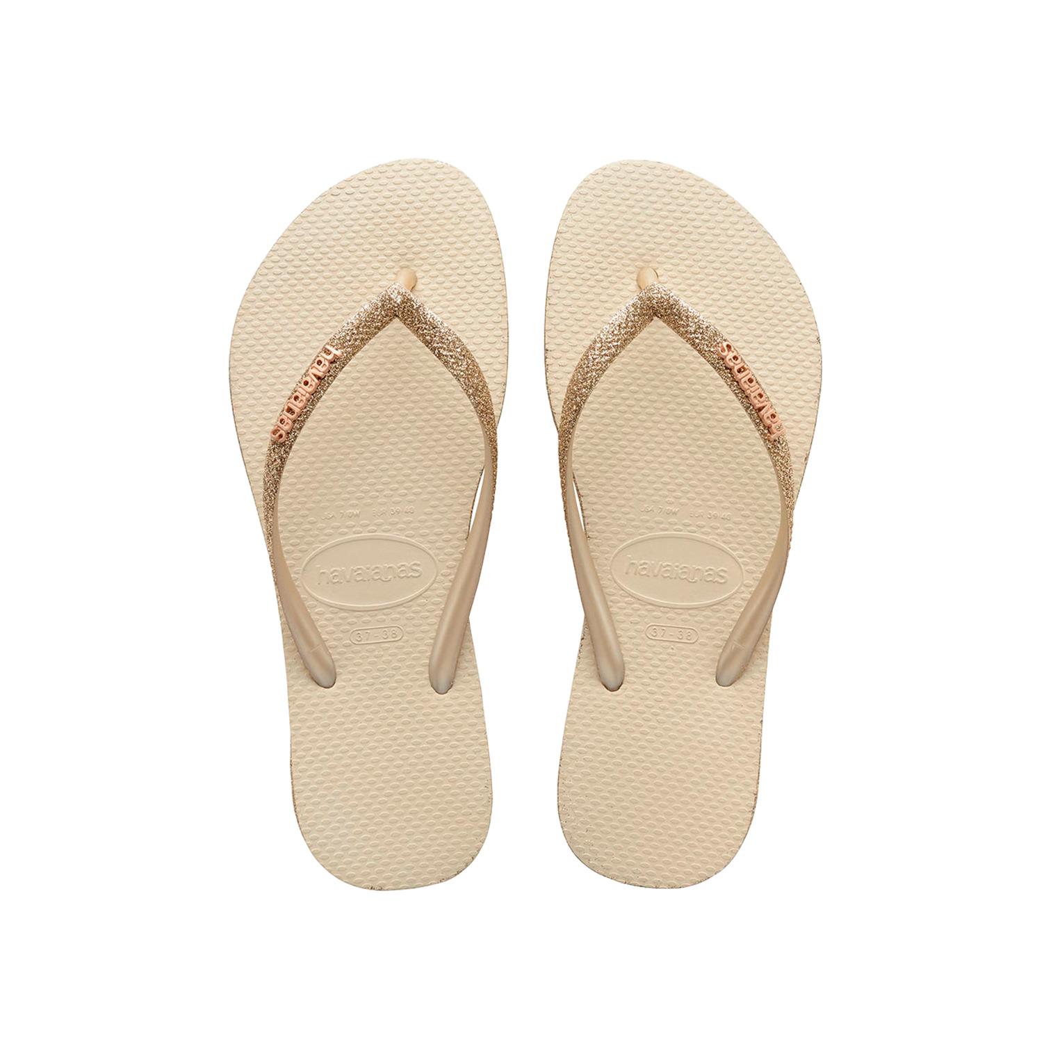 7890541909947 - havaianas Zehentrenner HAV SLIM SPARKLE FC 4144734 0121 Beige Palha Beige