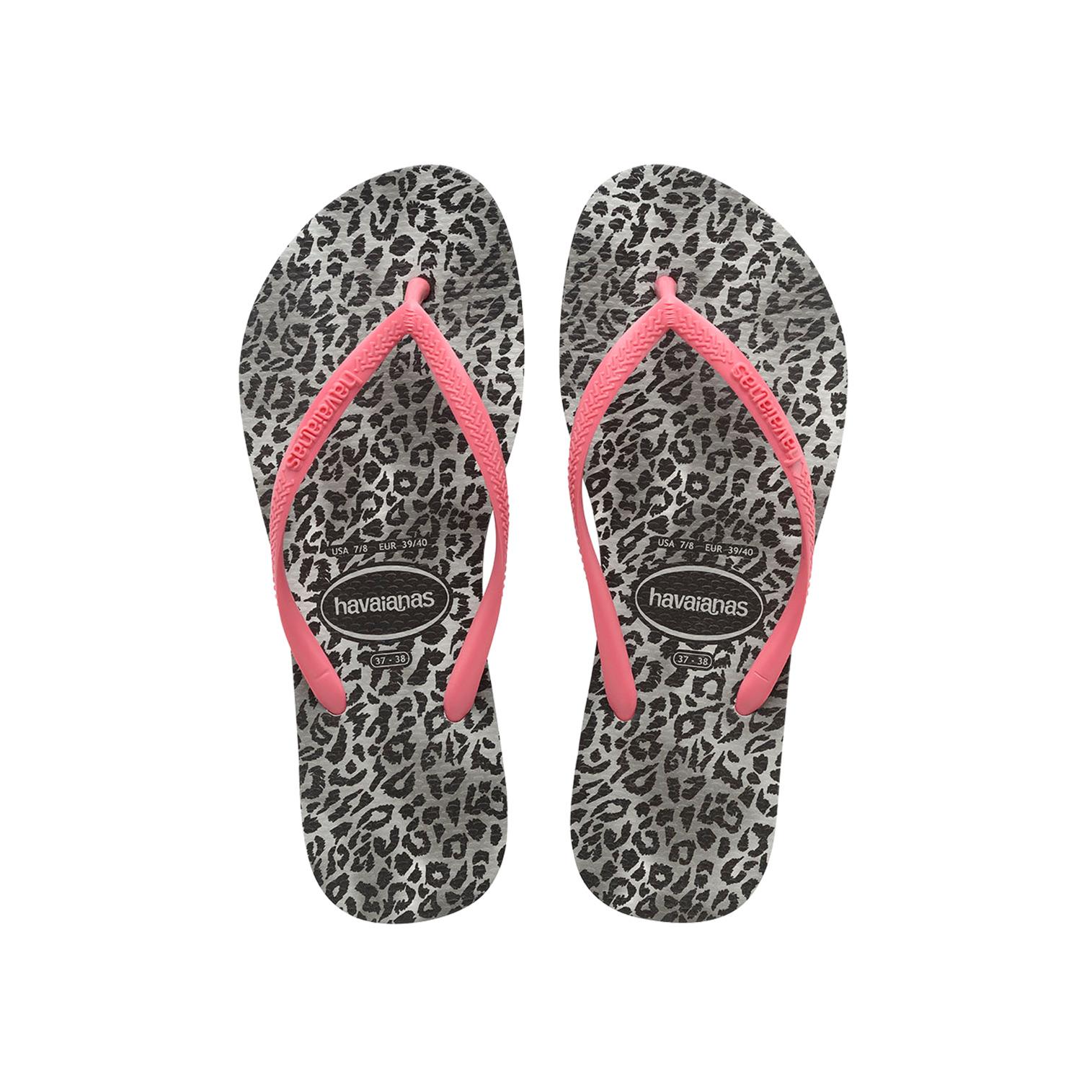 7893249594835 - havaianas Damen Zehentrenner SLIM LEOPARD FC 4145480 0090 Mehrfarbig  Leopard Rosa