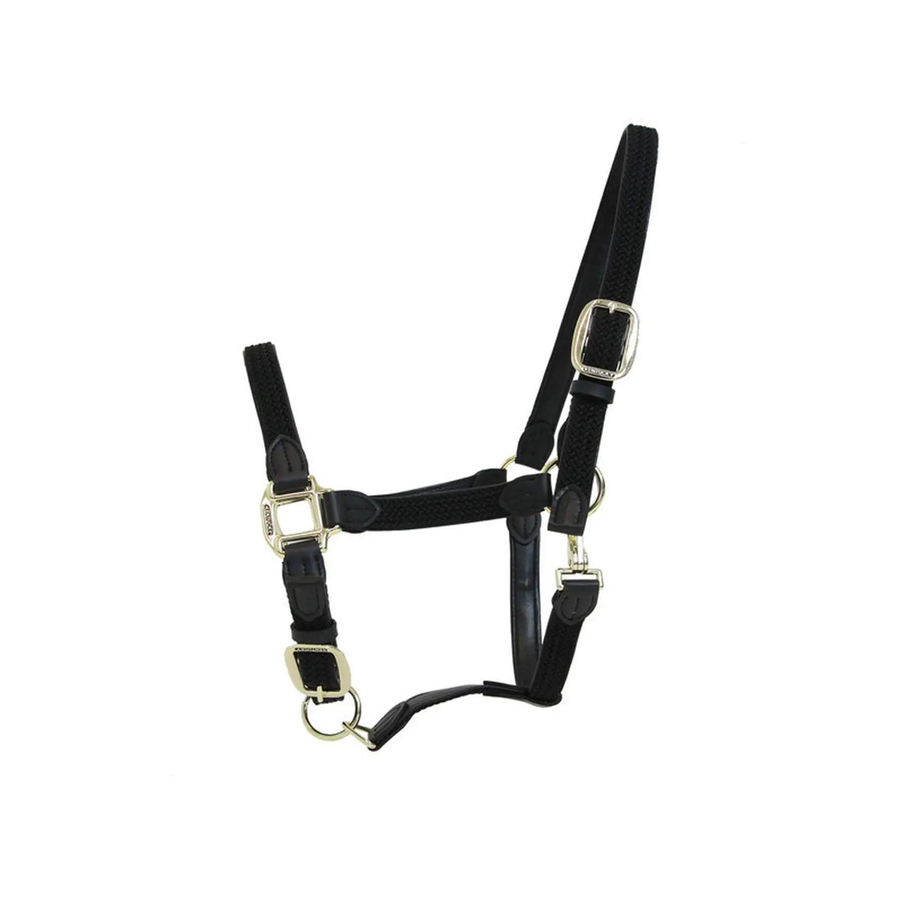 Kentucky Horsewear Noir Halter For Horse Nylon Braided Kentucky