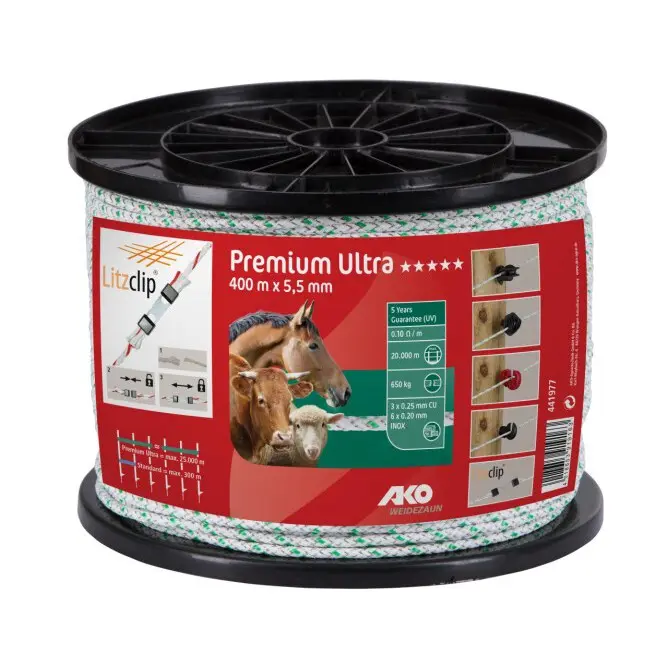 Comparer les prix de Cordelette pour clôture électrique Kerbl premium Ultra