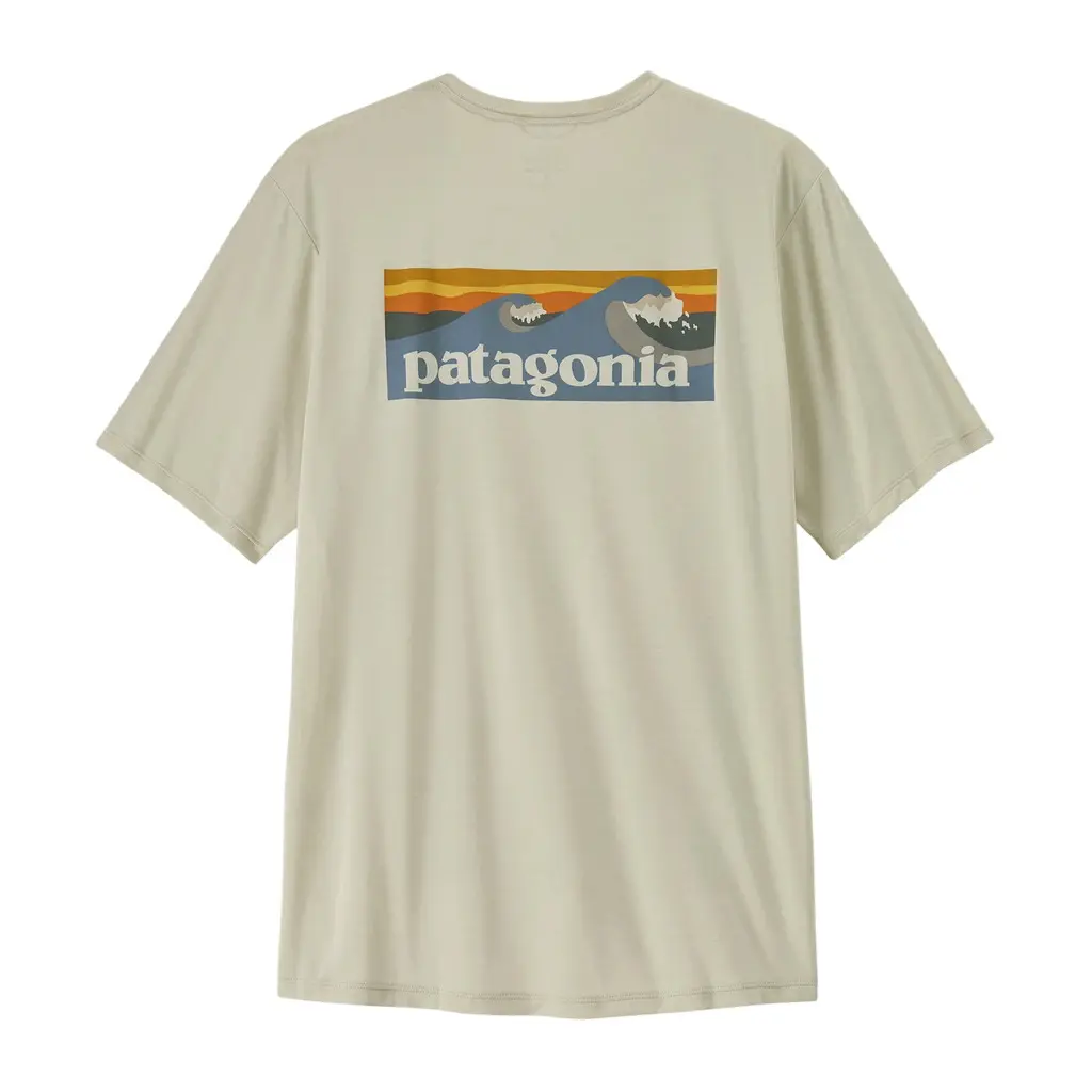 Patagonia Men's Blanc Technical T-Shirt Cap Cool Daily Boardshort Logo